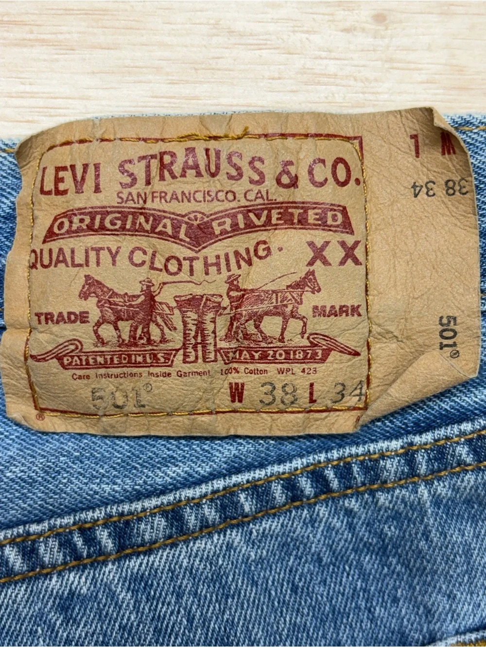 Vintage Levi's 501 Straight Leg Denim Jeans Classic pre-owned Levi’s 501 origina